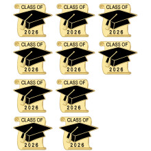 Elegant 25mm Graduation Cap Brooch In Gold Silver Black For-B