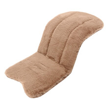 Baby Stroller Winter Cushion 29.5 X 11.2 Inch Soft Plush Newborn Pushchair Seat Liner Universal Warm Mat Light Brown