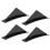 4 stücke Hinten Bumper Spoiler Kit Splitter mit 3