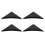 4 stücke Hinten Bumper Spoiler Kit Splitter mit 4