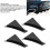 4 stücke Hinten Bumper Spoiler Kit Splitter mit 15