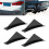4 stücke Hinten Bumper Spoiler Kit Splitter mit 9