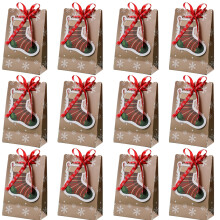 Bolsas resistentes a la intemperie, lindas cajas de regalo con dibujos animados para decoración navideña de interiores y exteriores, cajas