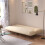 Living And Home 3 Seater Upholstered Sofa Bed Couch with Wood Legs 2
