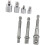 Meerdere maten vierkante socket adapter bitset 1/4 3/8-Zilver 1