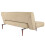 Living And Home 3 Seater Upholstered Sofa Bed Couch with Wood Legs 4