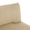 Living And Home 3 Seater Upholstered Sofa Bed Couch with Wood Legs 5