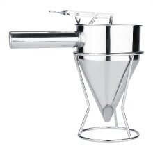 Baking Funnel Stainless Steel Batter Dispenser For Pancakes And Cupcakes Cake Desserts Tool With Rack For Home Kitchen Bakery Use