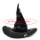 Biegsamer Gothic-Hexenhut mit Spitzenbesatz und 2