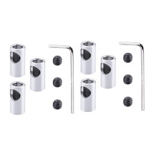 Industrial 5mm Metal Shaft Coupler Adapter Tool-2pcs