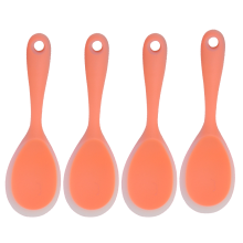 Colheres perfuradas com superfície antiaderente e cabo confortável, resistentes ao calor, ideais para servir e cozinhar. Utensílio de cozinha com