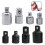Meerdere maten vierkante socket adapter bitset 1/4 3/8-Zilver 2
