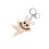 Artistic Rabbit Charm Keychain Ballet Theme Soft Material-White 1