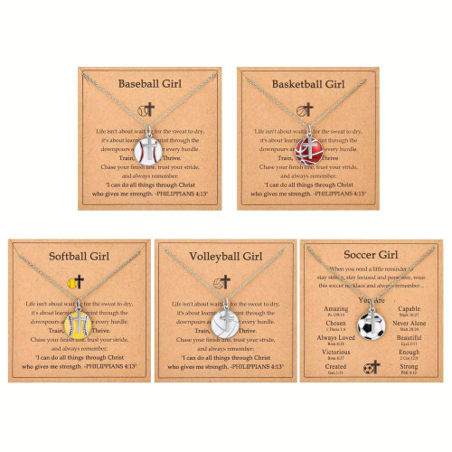 Collier de croix d'athlétisme avec Motifs de Baseball et de-2 1