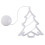 Διακόσμηση παραθύρου με μπαταρία Christmas Elements, ζεστός λευκός φωτισμός που 1