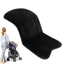 Baby Pushchair Seat Liners Sheepskin Pram Liner All Seasons 76cm X 37cm Fits Most Strollers Prams Pushchairs