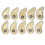 10Pcs Golf Iron Head Covers Hülse Anzahl 3