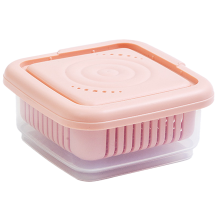Organizadores de geladeira, ideais para conservar frutas e verduras frescas, com ventilação, vedação hermética, sistema de drenagem dupla e