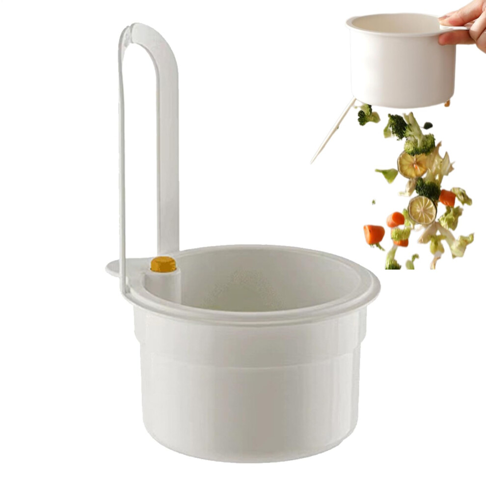 Kitchen Sink Strainer Basket White Drain Basket Food Waste Catcher Drainer Storage Rack Kitchen Accessory 9067246286798