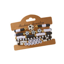 Creative Sports Beaded Bracelet Themed By-football bracelet