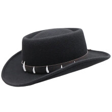 Comfortable Wool Western Hat Jazzy Hat Headwear For Youth