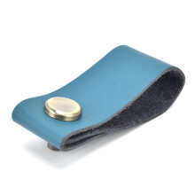 Leather Wall Hooks, Cabinet Handles, 4 Pieces Authentic Full Grain Leather Drawer Pulls for Wide Range of Use, Including Suitcases, Drawers, Bags, Cab