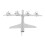 Flugzeug-Windmühle, silberfarben, Metall, 8