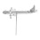 Flugzeug-Windmühle, silberfarben, Metall, 6