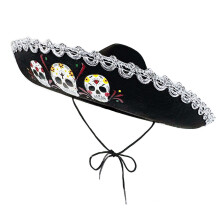 Children Fashionable Mexico Sun Hat with Unique Skull Pattern