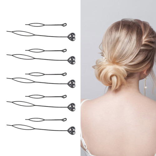 Haar Staart Tool 10 STKS Haar Beader Tool met 2 Size Haar 1