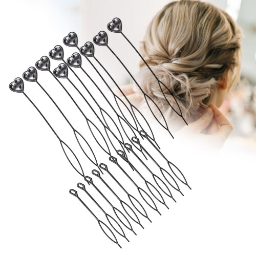 Haar Staart Tool 10 STKS Haar Beader Tool met 2 Size Haar 2