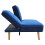 Living And Home Blue Upholstered Convertible Sofa Bed with Wood Leg 5