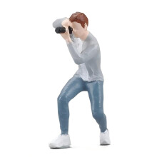 1:64 Scale Miniature Figure Realistic Miniature People-gray boy