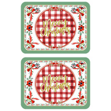 Wegwerpbare feestdienbladen met poinsettia-motief, papieren kerstbordjes voor vrolijke feestdagen, gemakkelijk schoon te maken en oliebestendig,