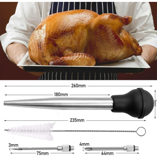 Barbecue Marinade Injector Model B With Precision Needle For Even Flavor Distribution 2