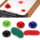 Multicolor Hockey Zubehör Set Pushers Pucks Ersatz 11