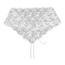 Foulard Bandana en dentelle brodée, Turban, couvre-chef pour