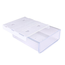 Durable Plastic Concealed Organizers Drawer Box Under-White