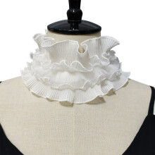 French Styles Decorative Collar Removable Ruffle Collar for Lady