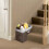 Treppenkorb mit Baumwollseilgriff für-Braun-Beige 4