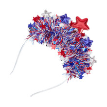 Bandeaux étoiles tricolores à la mode, bandeaux à paillettes,