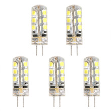 Bolgán Arbhair LED AC DC12V le Bonn G4Bi-Bioráin, Lampa Fuar Bán 2W2835SMD, Solas Coirp Silicone Frithsheasmhach in aghaidh Teasa, Bolgán