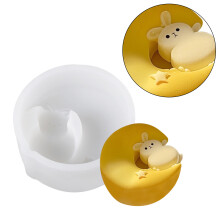 Elegant Moon Rabbits Silicone Pastries Mould Ice-Moon Rabbit D