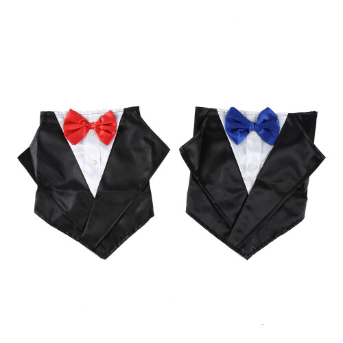 Collier réglable pour chats, nœud papillon pour chien,-Rouge 1