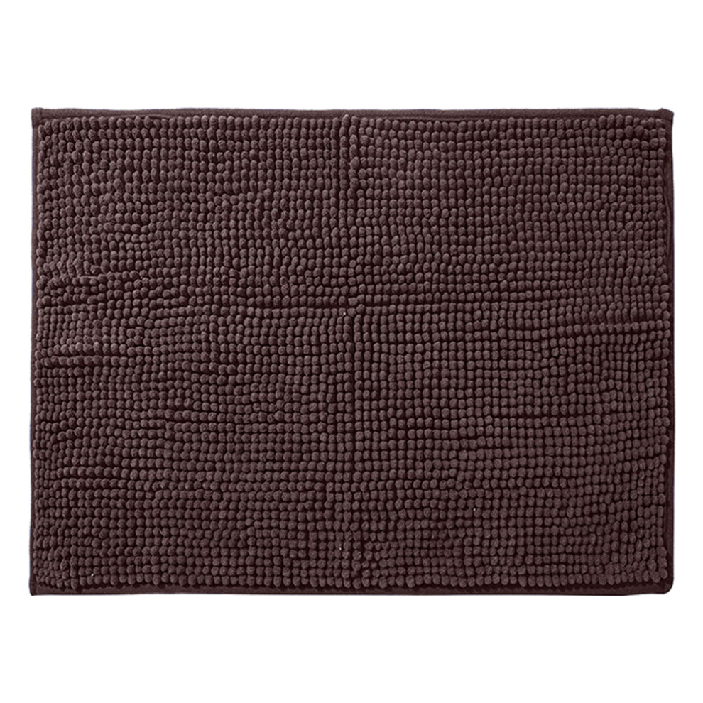 Machine Washable Chenille Bathroom Rugs, Ultra Absorbent Non-Slip Microfiber Mats For Children's Bathrooms And Holiday Homes