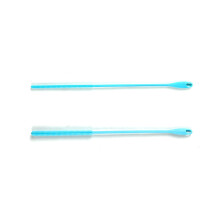 2Pcs Silikon Stroh Reiniger Pinsel Wiederverwendbare-Blau