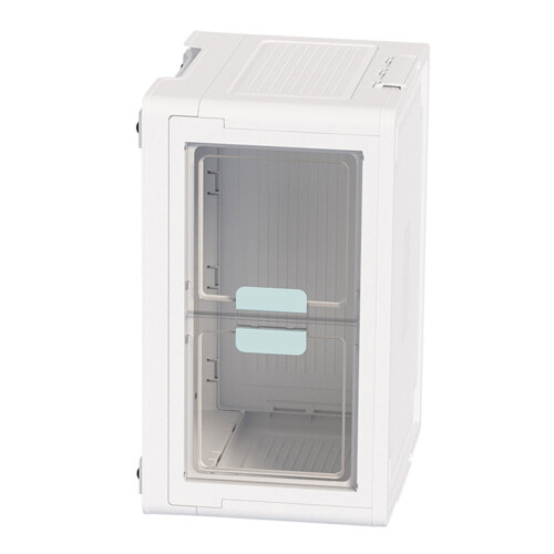 Dustproof and Moisture Proof Closet Bin-double door blue