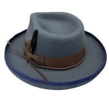 Plume Homburg laine chapeau vacances haut-de-forme Panama
