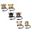 Pack of 6 Attractive Straw Hat Caps Straw Cover Plug Practical 1