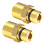 2Pcs High Pressure Washer Outlet Brass Adapter M22 Thread and 1